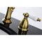 Kingston Brass KB1977PL 8" Widespread Bathroom Faucet, Brushed Brass KB1977PL - alternate 3